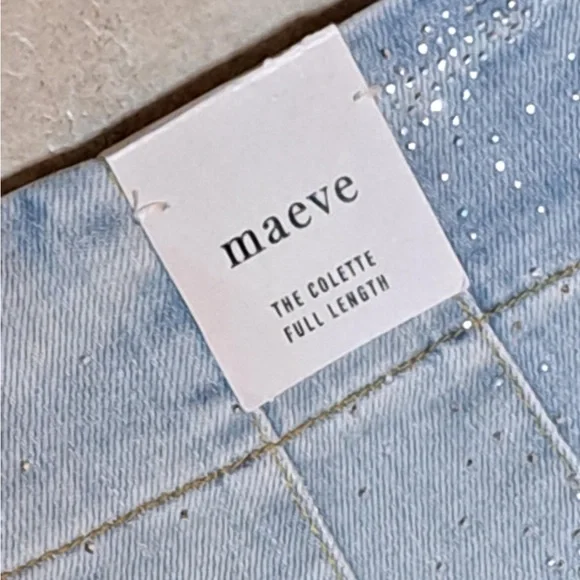 Maeve (Anthropologie) "The Colette Full-Length Sparkle Jeans" - Picture 12 of 12